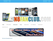 Tablet Screenshot of n8fanclub.com